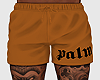 Palm Orange Shorts