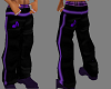 Purple and Black Pants