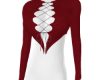 Red Velvet Lace Cutout