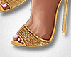 Gold Glitter Heels