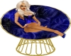 [L] Blue:Gold Pose Chair