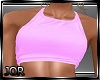 *JK* Halter Crop Pink