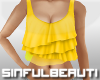 [SB] YELLOW RUFFLE TOP