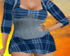 Dress Plaid Blue