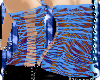 *S Blue/Brown Zebra Top