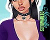 ! Leather Heart Choker