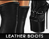 - leather boots + stock-