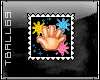 Hand waving Stamp