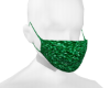 M - Green Glitter Mask