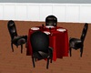 Black & Red Dining Table