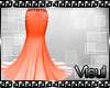 V| Orange Flaired Skirt