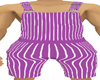 overall shorts M purple