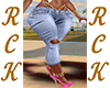 RCK§Pants Capri Jeans