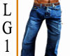 LG1 Jeans W/Brown Belt