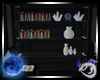 Bookshelf with Vases
