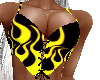 black/yellow corset