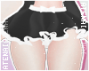 ❄ Ruffle Skirt Bl/W