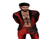 Victorian red suit