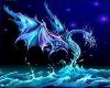 blue water dragon rug