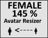 Avatar scaler 145% Femal