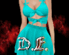 ❤ Mini Dress Aqua