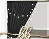 Black Curtain w Lights L