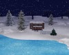 Lakeside Winter Cabin