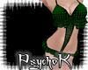 [PK]Black N Green Bikini