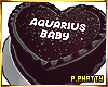 Aqua Baby Heart Cake