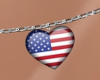 USA Heart Belly Chain V1