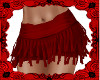 BSU Red Fringed Skirt