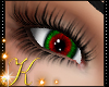 Holiday Red Green Eyes