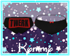 (K) Red/Blk Twerk Pantie