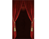 WALL PANEL + CURTAIN RED