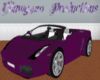 Exotic purple sports car