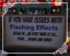 flash warning sign