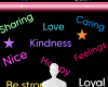 Kind words background