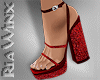 Red Glitter Heels
