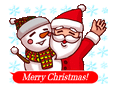 SANTA N FROSTY MERRYXMAS