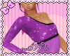 {L}Purple & Blck Leotard