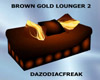 Brown Gold Lounger 2