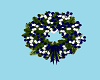 blue and white wreath