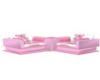 Pink teddybear dbl chair