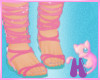 MEW Pink / Teal Sandals