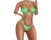 green sexy bikini