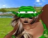 Green PVC Cowgirl Hat