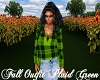Fall Outfit Plaid Green