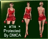 Red Luxery Satin Dress