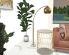 gold floor lamp