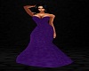 purple velvet dress long
